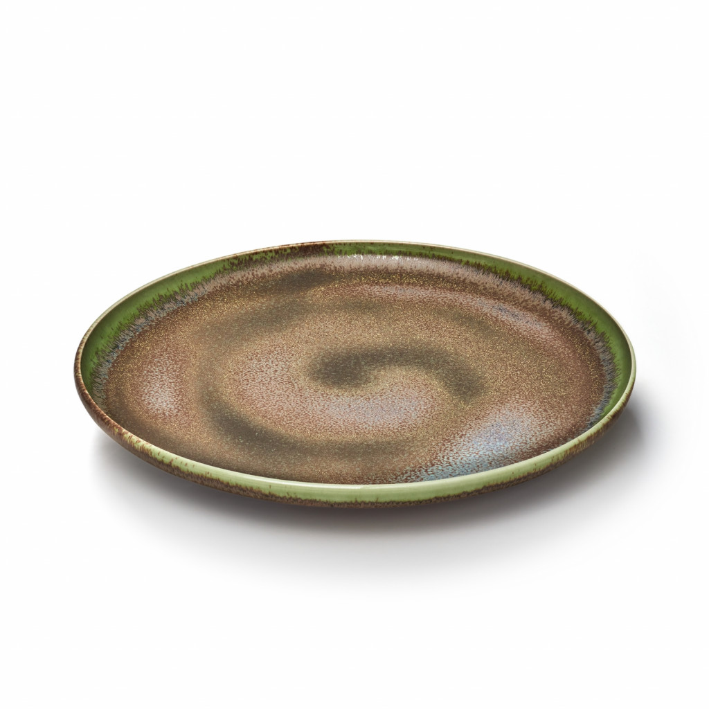 Montgolfier Boreal Vert bronze American plate U 27,5cm