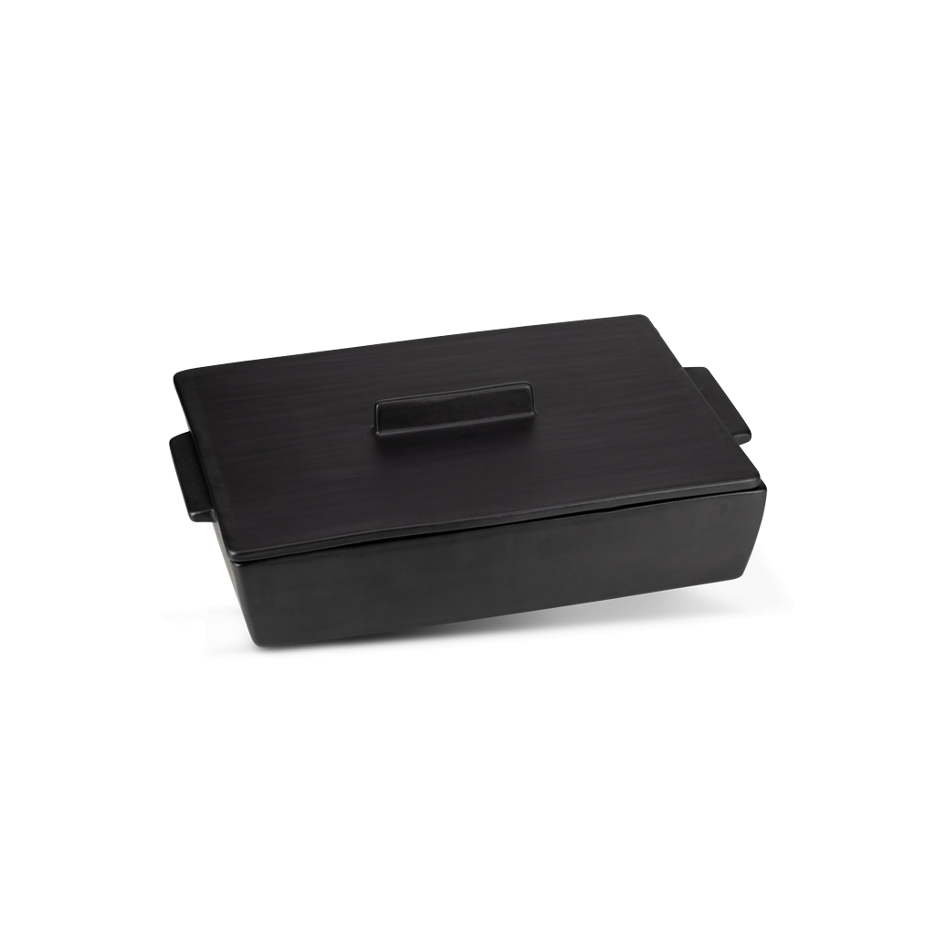 Dutch Deluxes Oven Dish Set | Rectangular - Large CERAMIC Black matt