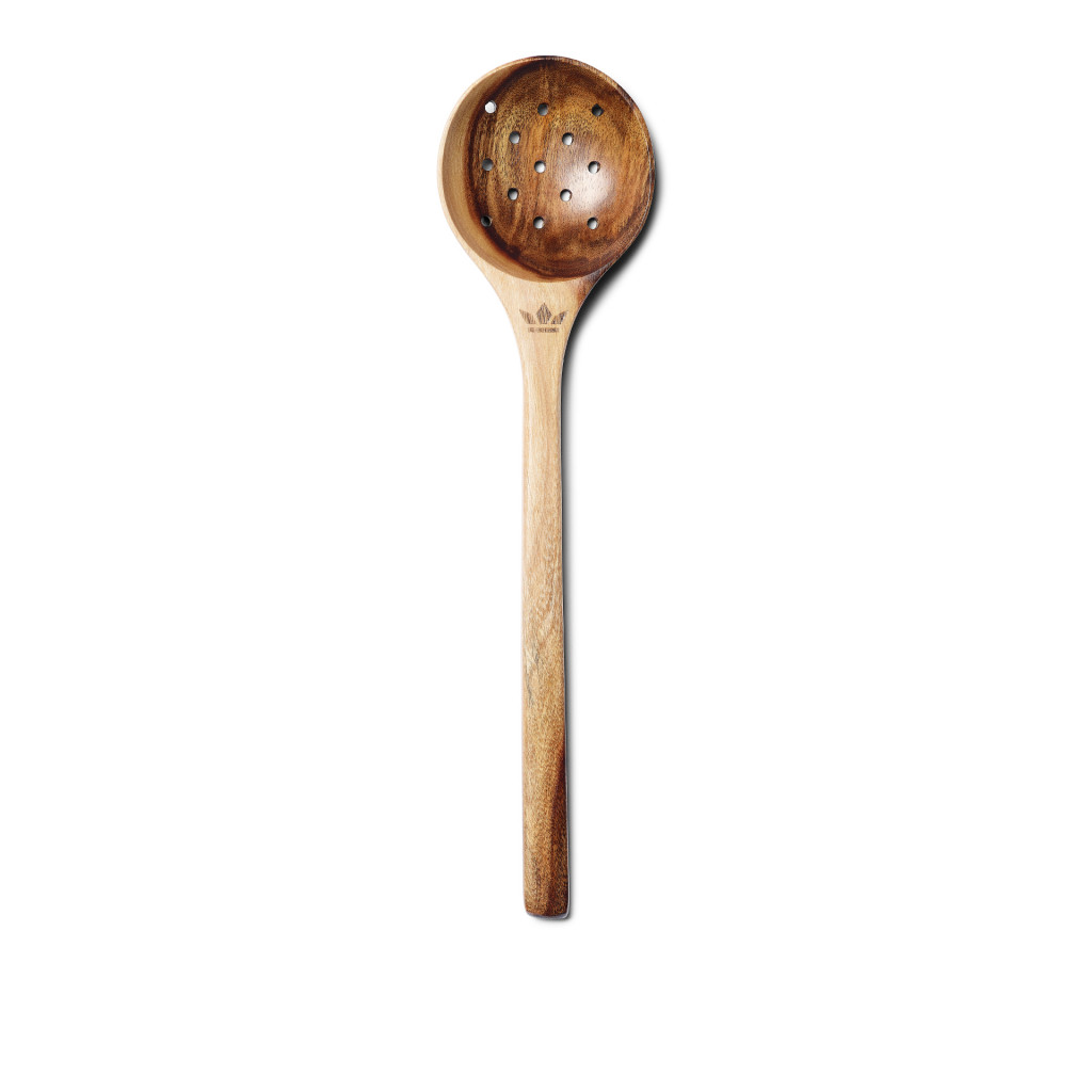 Dutchdeluxes Wooden Utensil Skimmer Spoon ACACIA Acacia