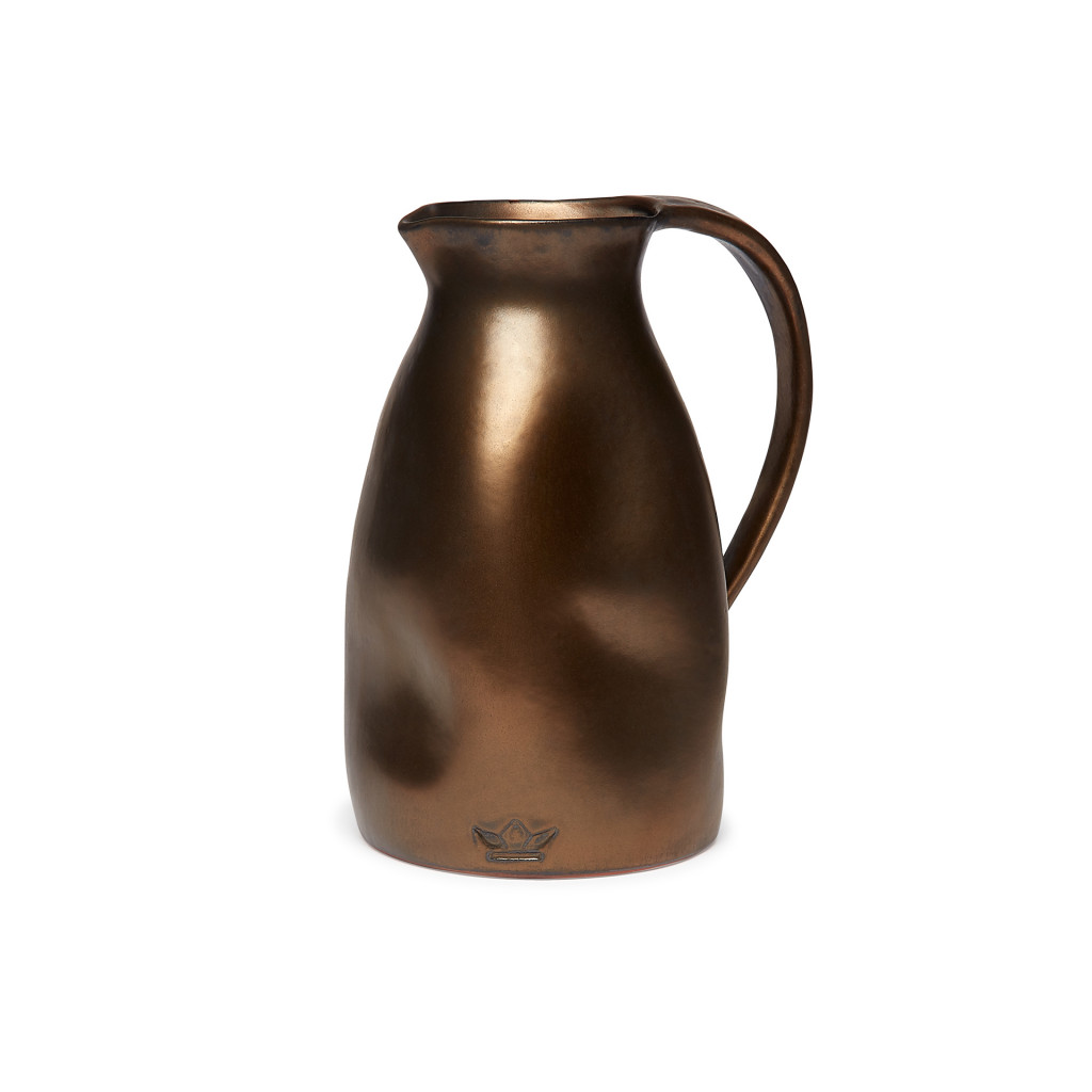 Dutch Deluxes Dented Jug CERAMIC Platinum Matt