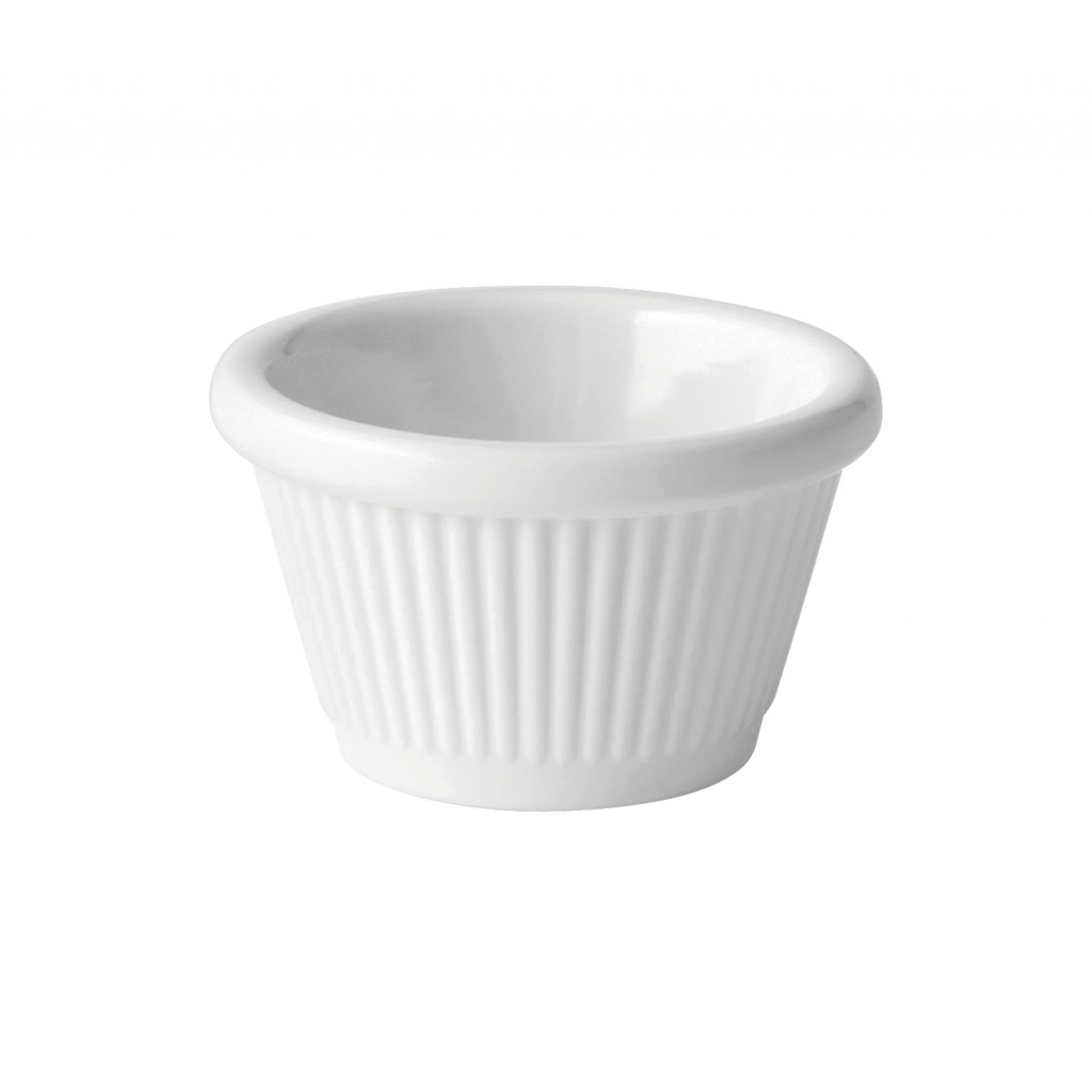 Utopia Fluted White Ramekin 1oz (3cl)