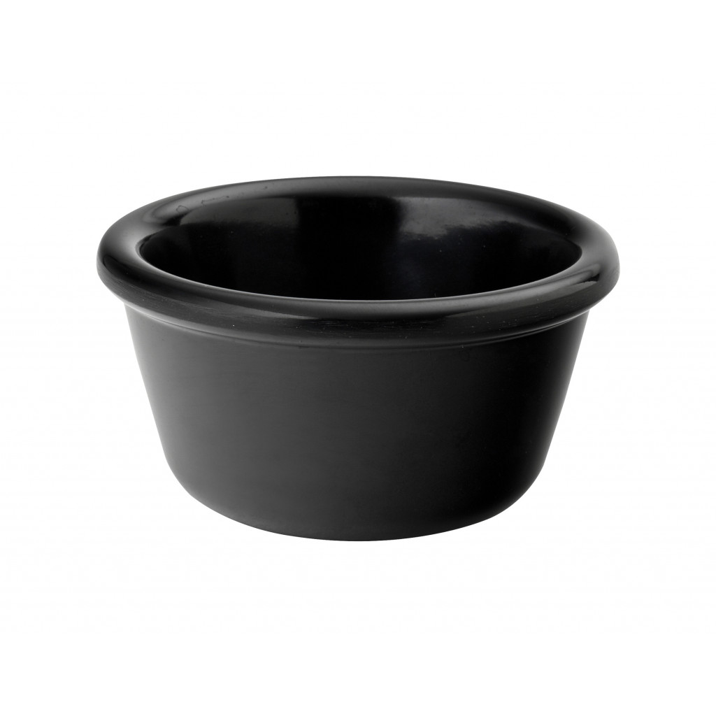 Utopia Plain Black Ramekin 1.5oz (4cl)