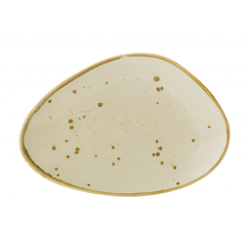 Utopia Earth Linen Oblong Plate 11.5" (29cm)