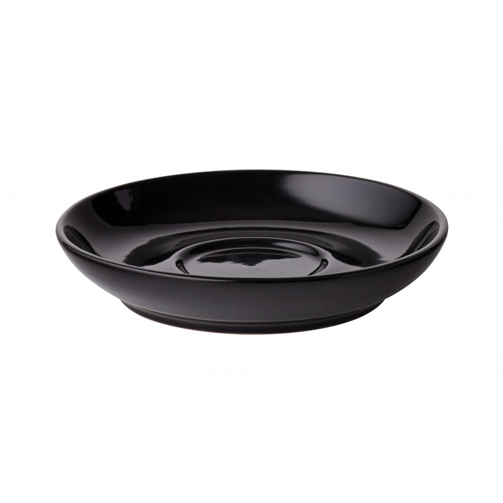 Utopia Titan Black Coupe Saucer 5.5" (14cm)