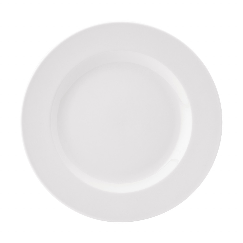 Utopia Pure White Wide Rim Plate 10" (25.5cm)