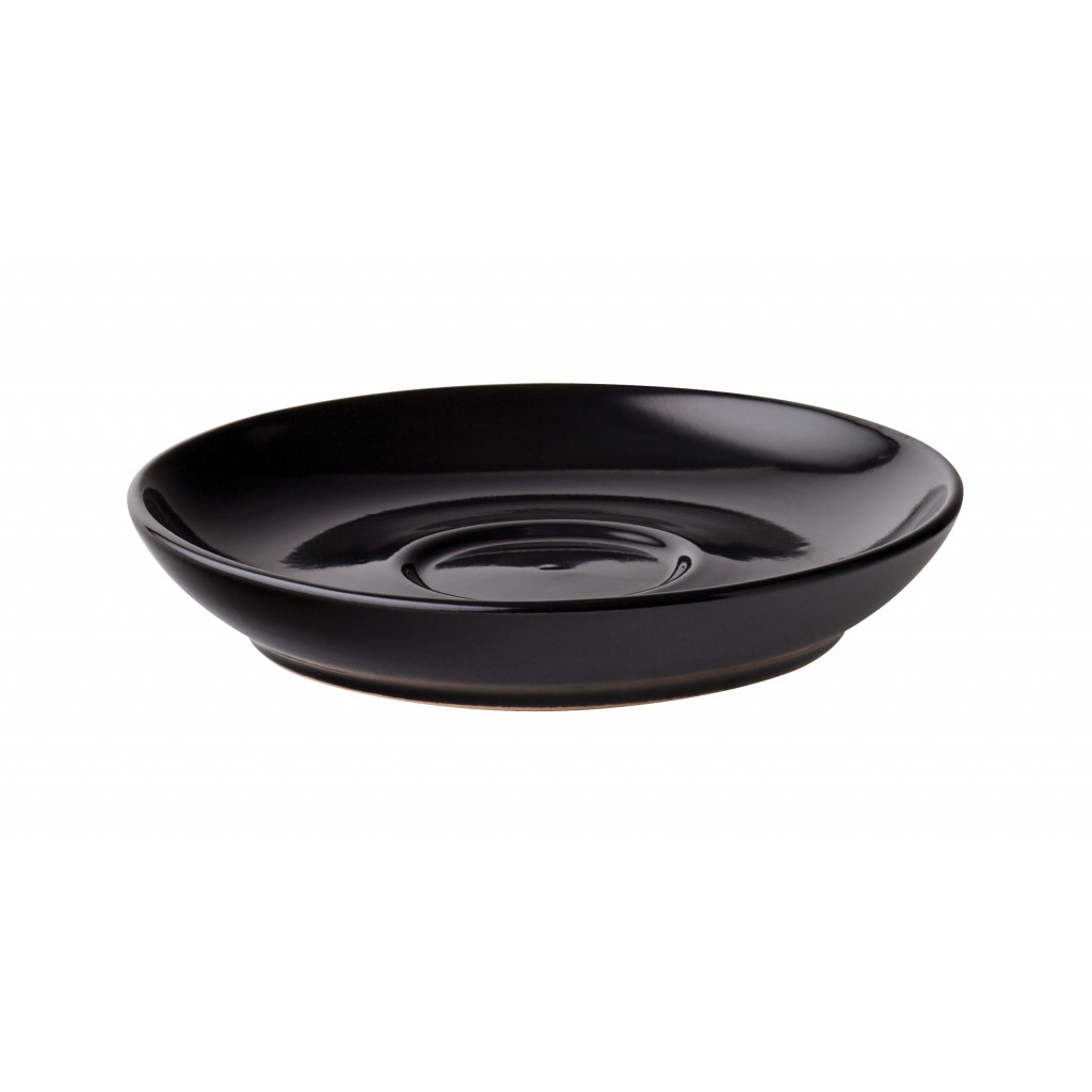 Utopia Titan Black Coupe Saucer 4.75" (12cm)