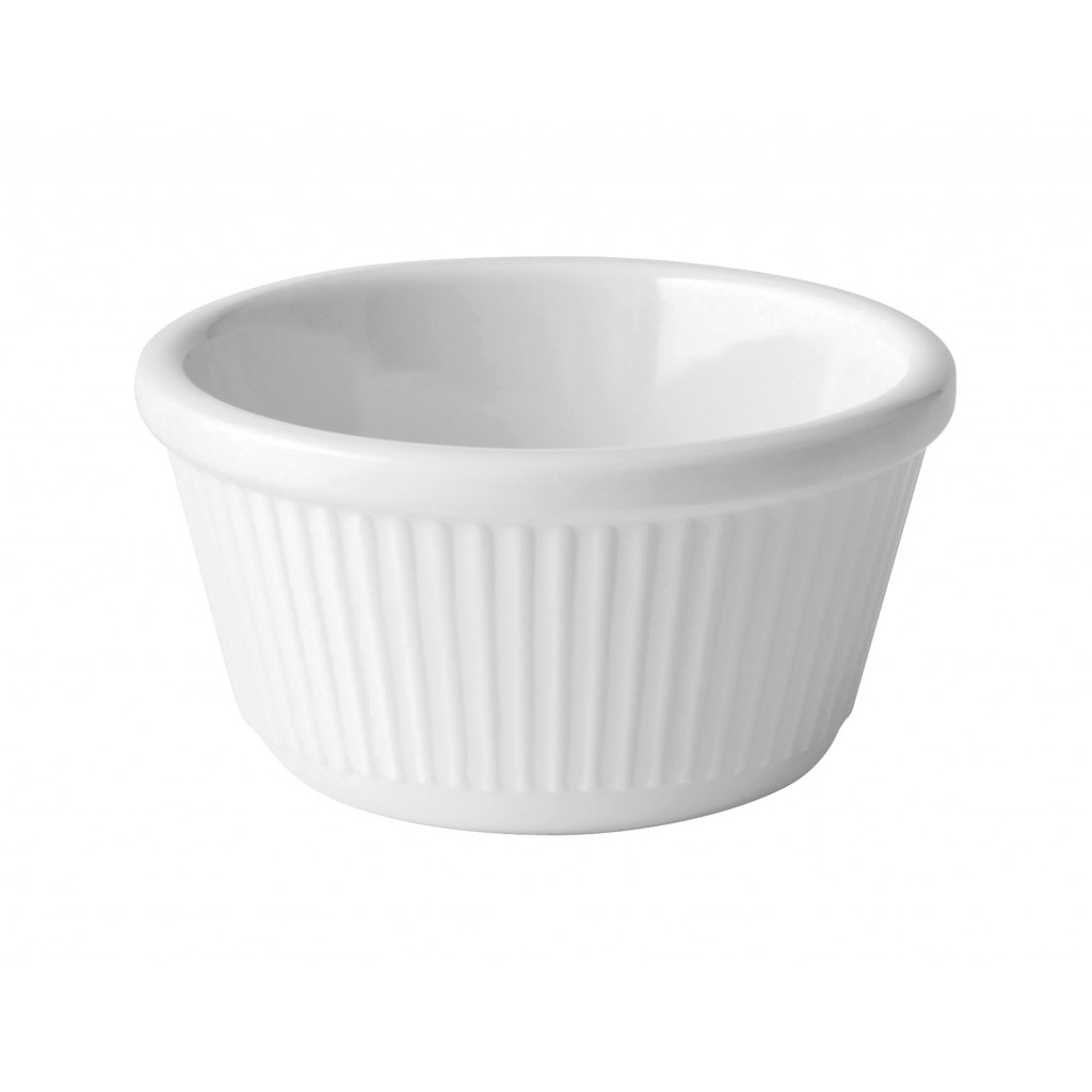 Utopia Fluted White Ramekin 4oz (12cl)