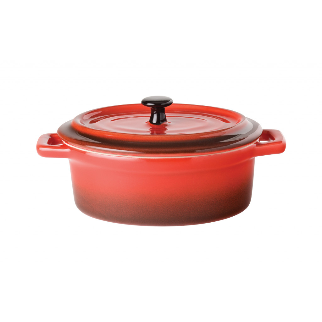 Utopia Flame Oval Casserole 5" (13cm) 12.5oz (35cl)