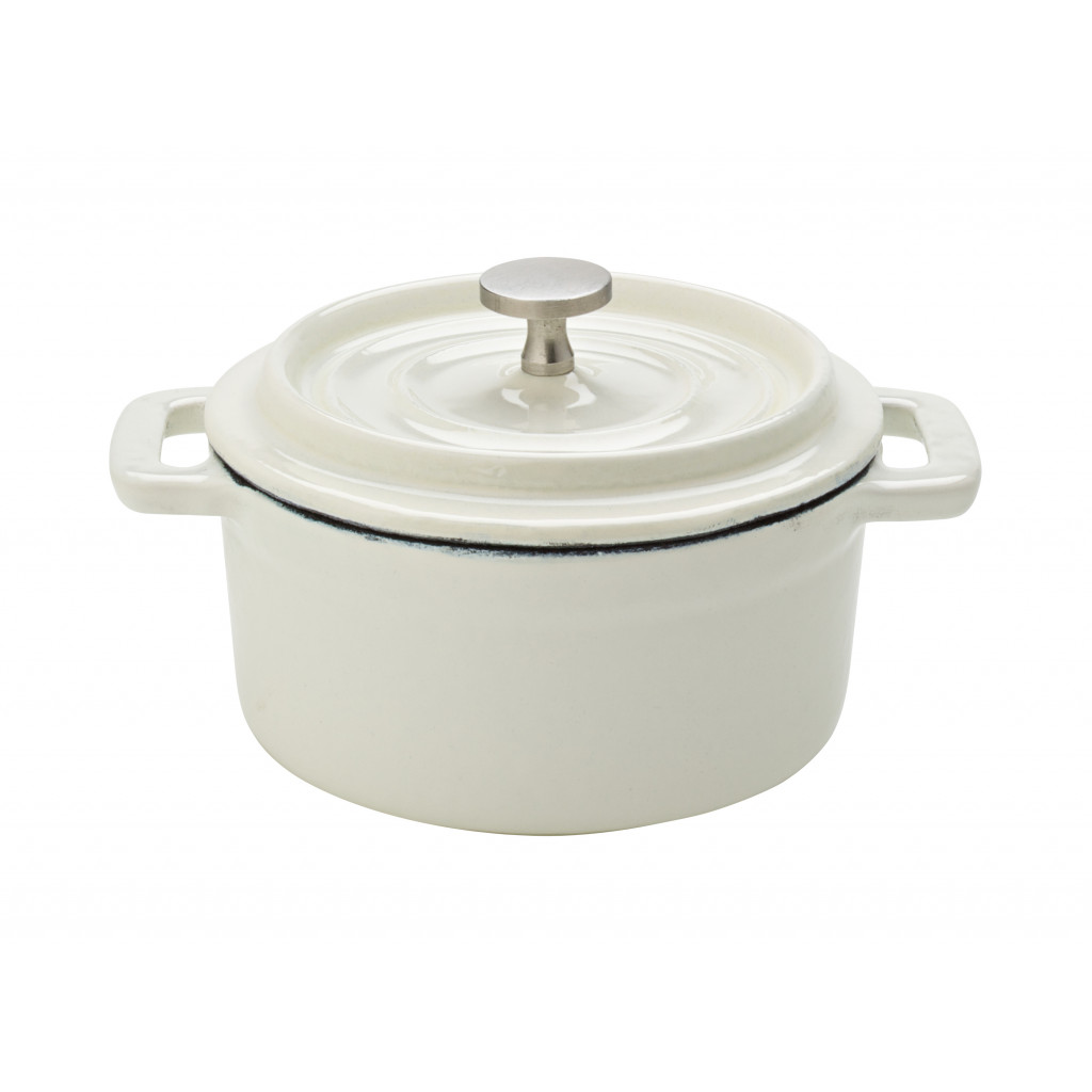 Utopia Cast Iron Calico Round Casserole 4" (10cm) 8oz