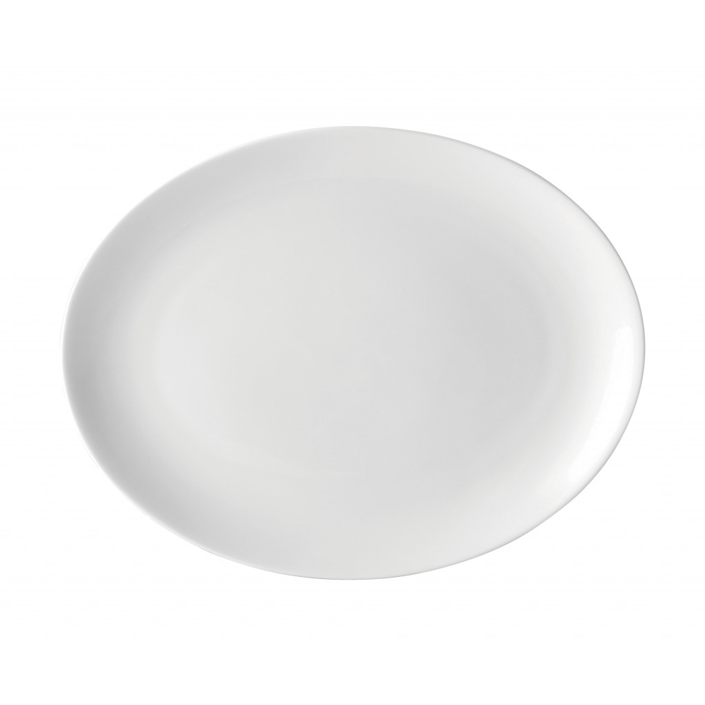 Utopia Pure White Oval Plate 10" (25.5cm)