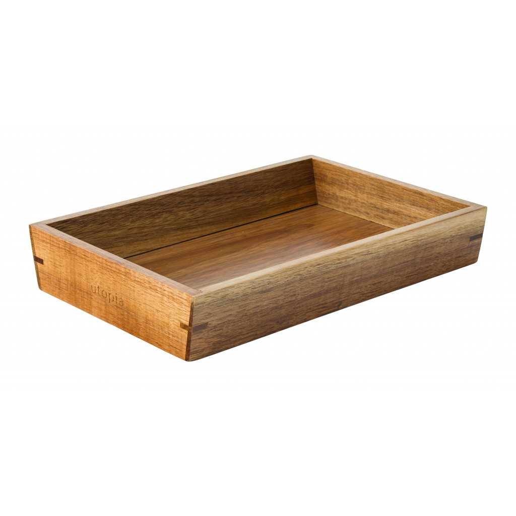 Utopia Acacia Serving Box 9.5 x 6.5" (24 x 16cm)