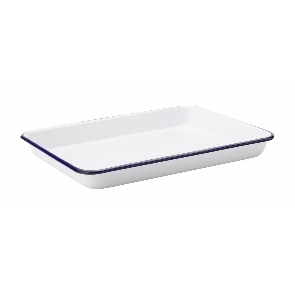 Utopia Eagle Enamel Baking Tray 11 x 8.5 28 x 21.5cm Premium Gastro