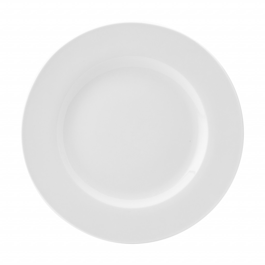 Utopia Pure White Wide Rim Plate 10.6" (27cm)