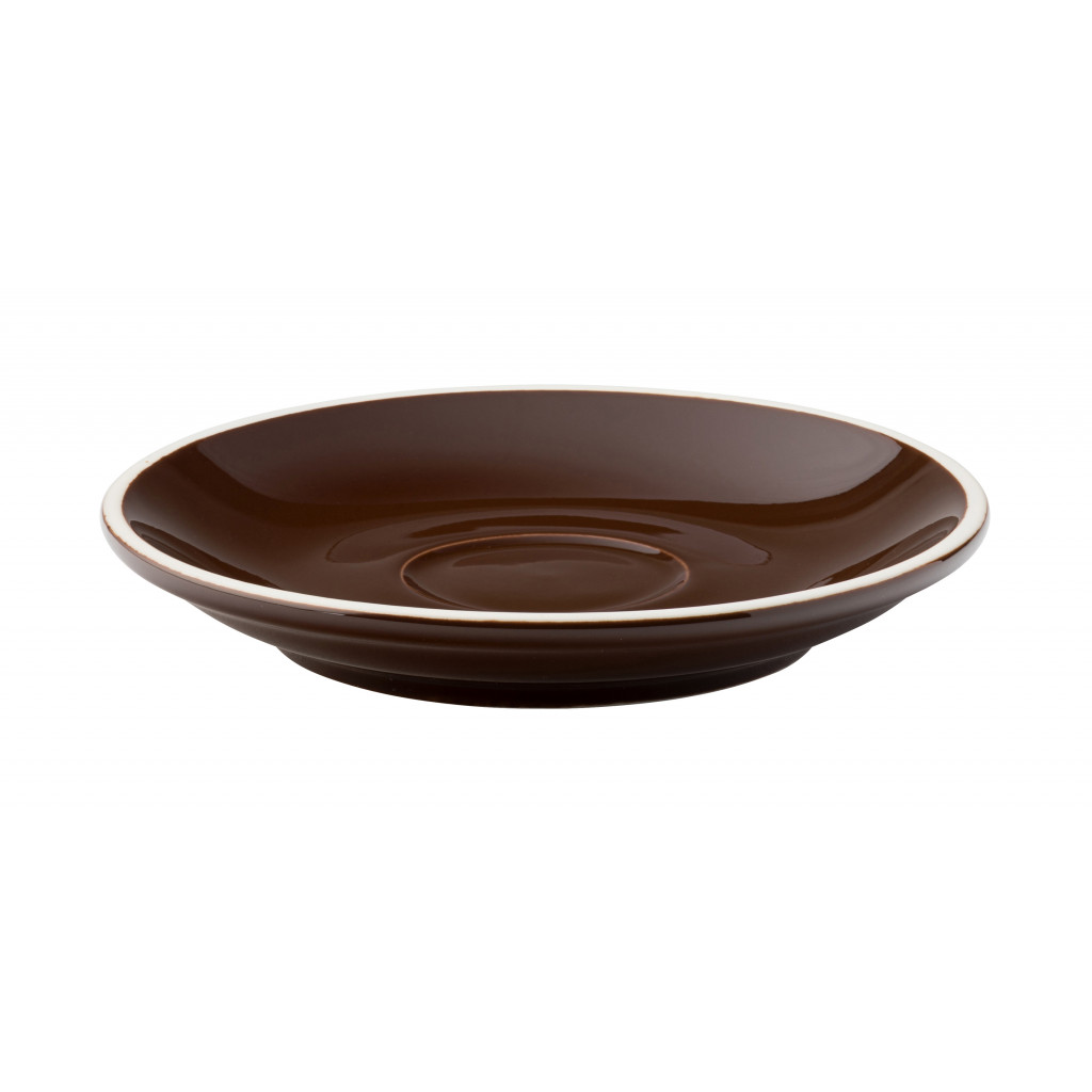 Utopia Barista Espresso Brown Saucer 4.5" (11.5cm)