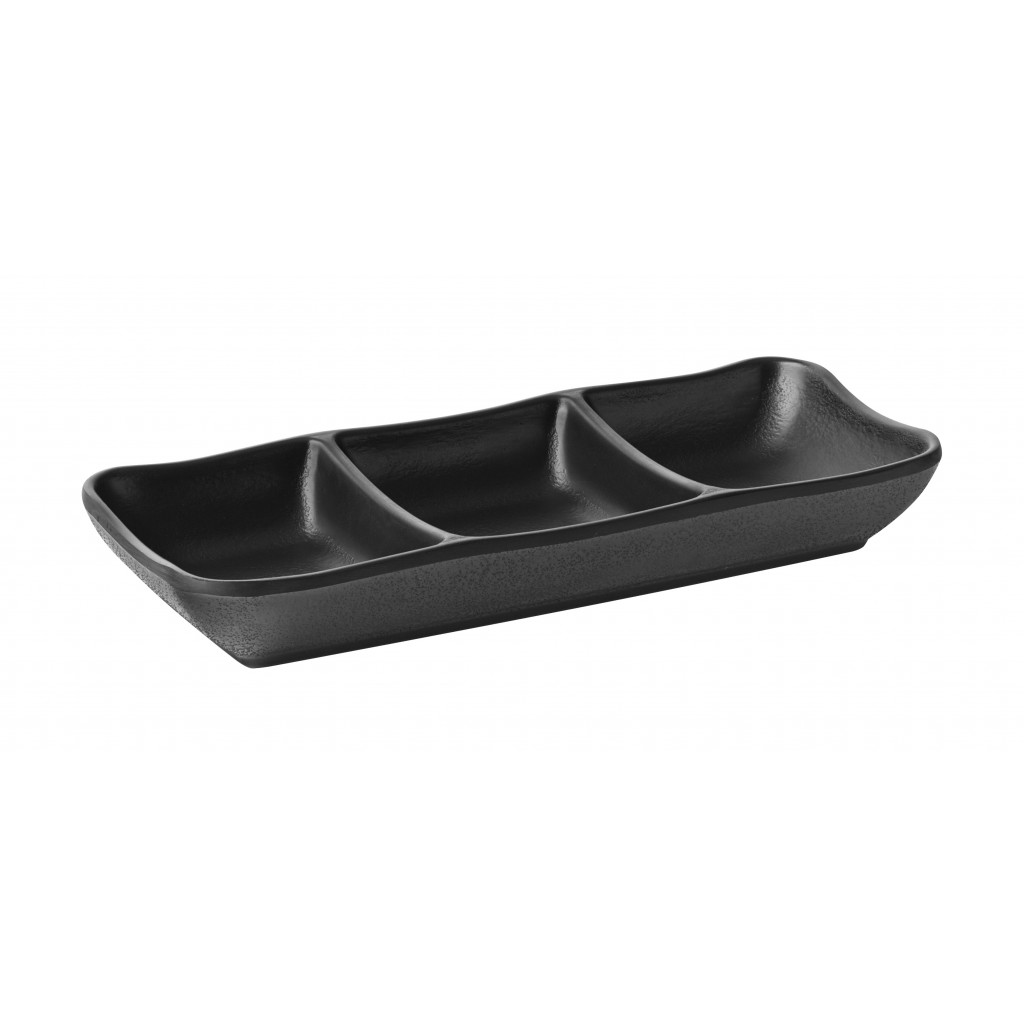 Utopia Spirit Divided Dip Dish 7.5 x 3" (19.5 x 8cm)