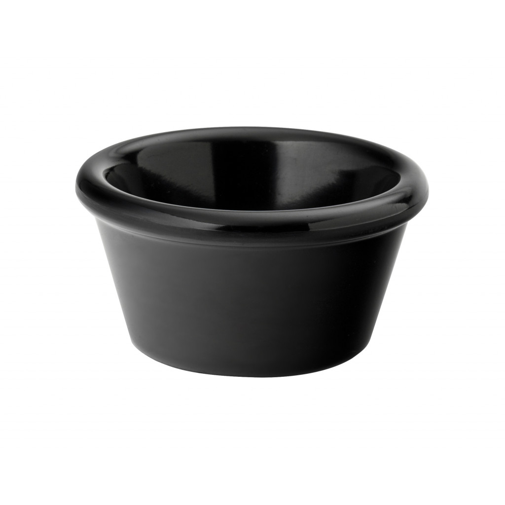 Utopia Plain Black Ramekin 2oz (6cl)