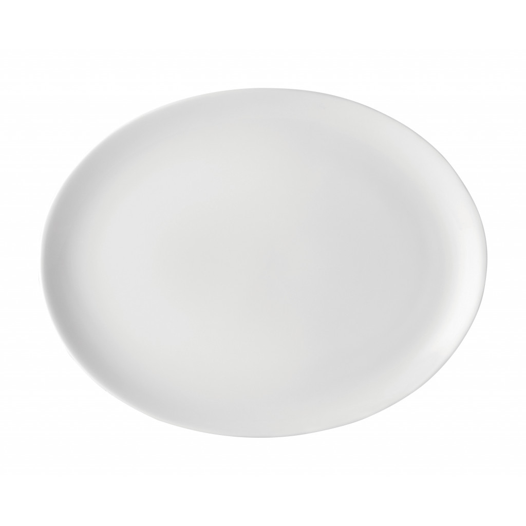 Utopia Pure White Oval Plate 12" (30cm)