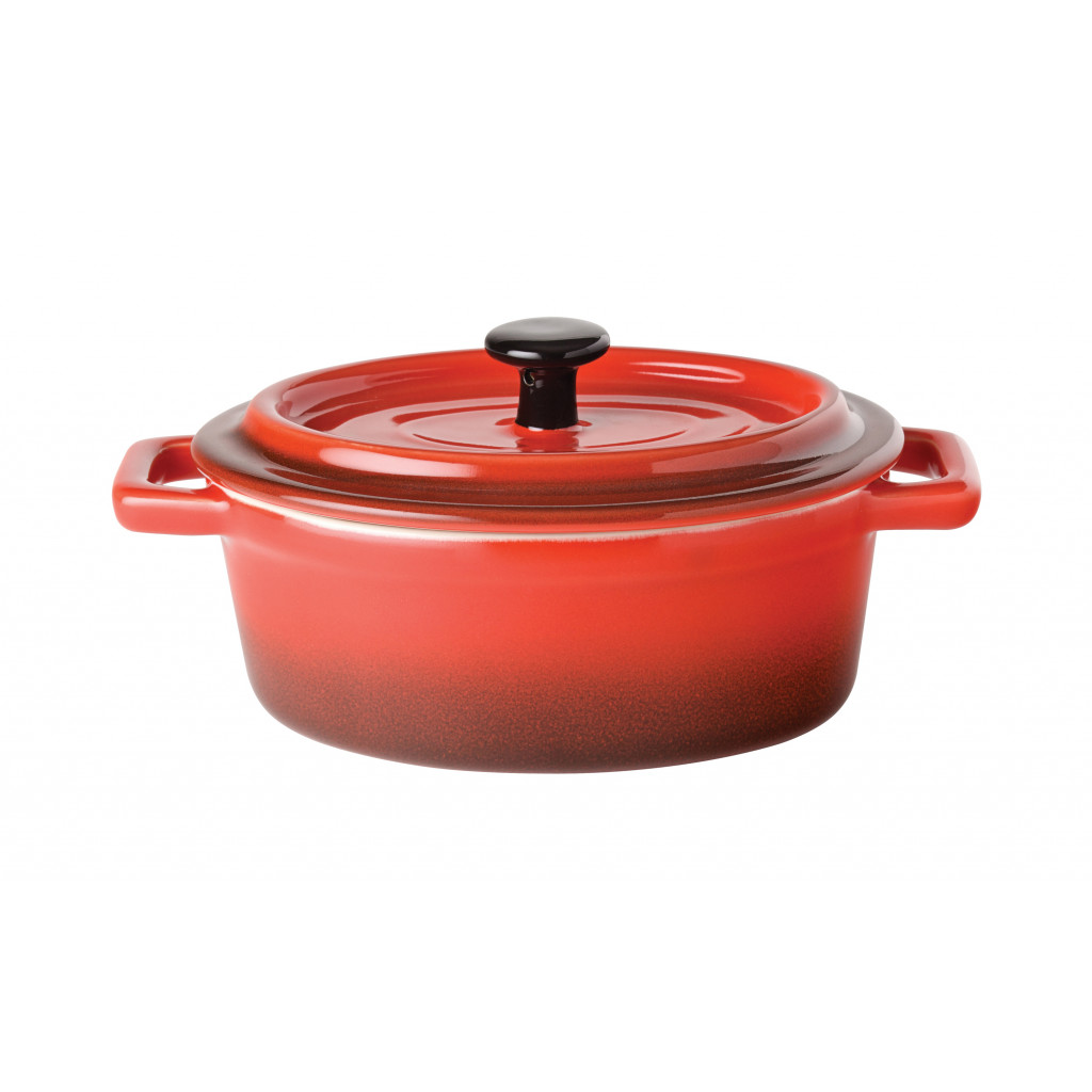 Utopia Flame Oval Casserole 6" (15cm) 17oz (48cl)