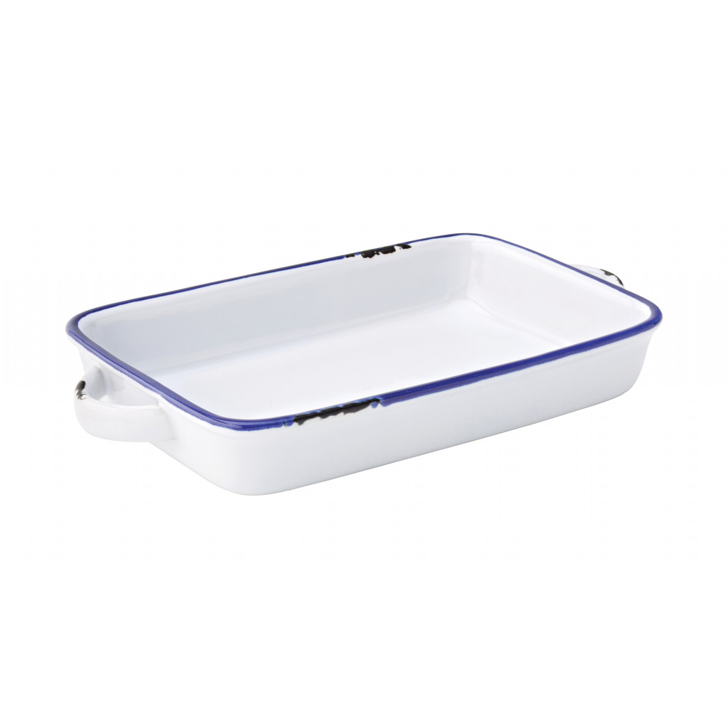 Utopia Avebury Blue Large Rectangular Dish 8.5" (22cm)