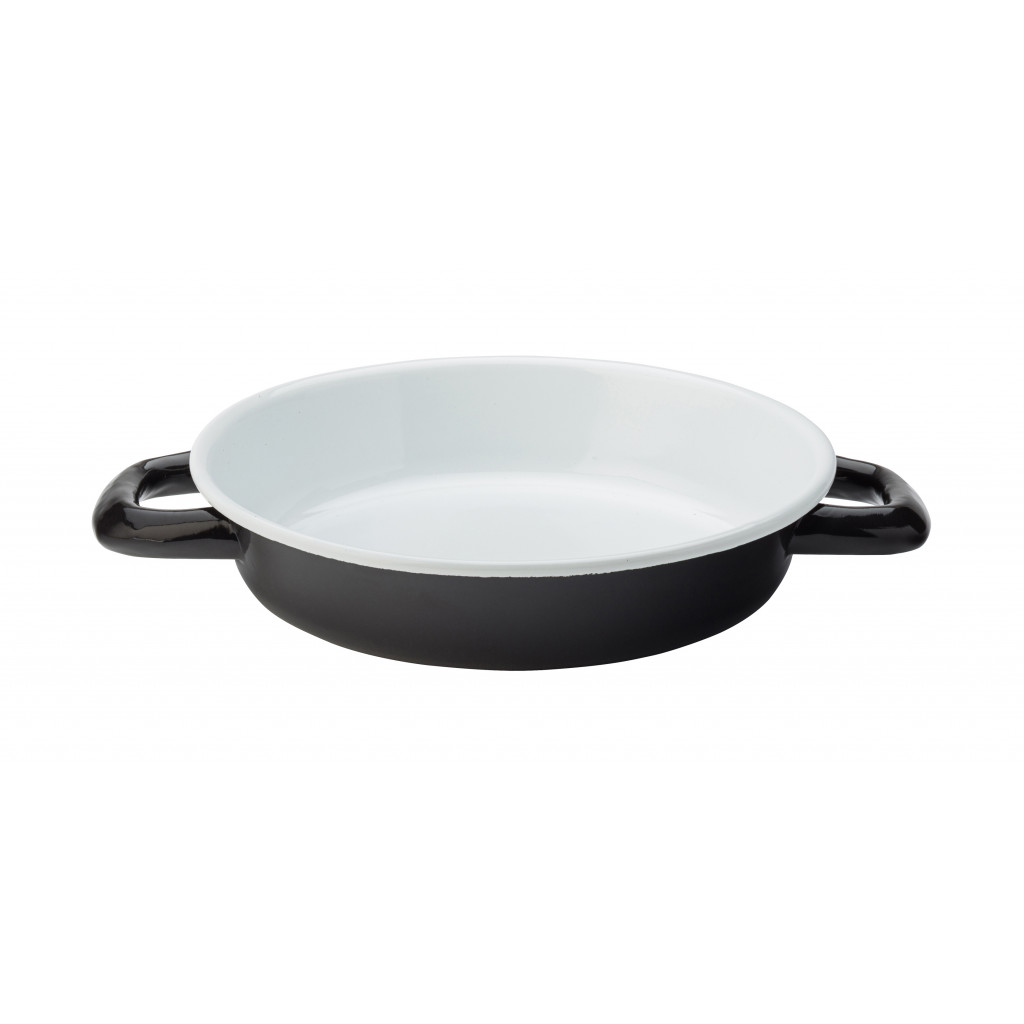 Utopia Eagle Enamel Black Dish 10.25" (26cm)