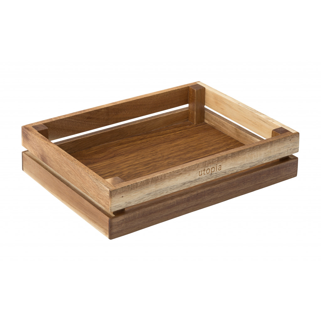 Utopia Acacia Crate 10 x 7.5" (25.5 x 20cm)