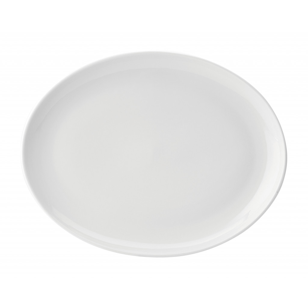 Utopia Pure White Oval Plate 14" (36cm)