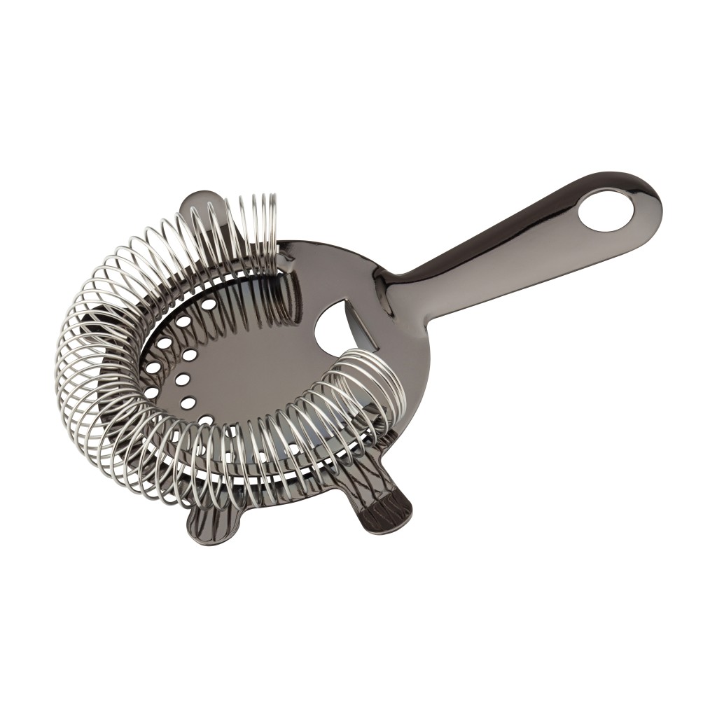 Utopia Gunmetal Cocktail Strainer - 4 Prong