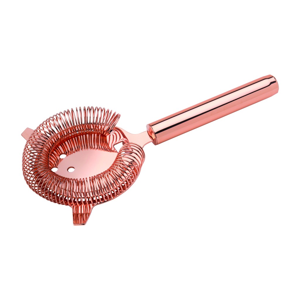 Utopia Deluxe Copper Hawthorne Strainer 2 Prong