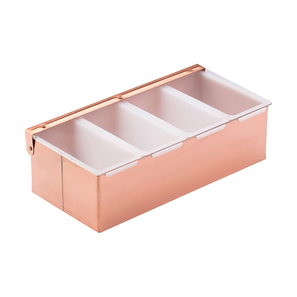 Utopia Copper Condiment Holder - 4 Inserts 11.75" (30cm)