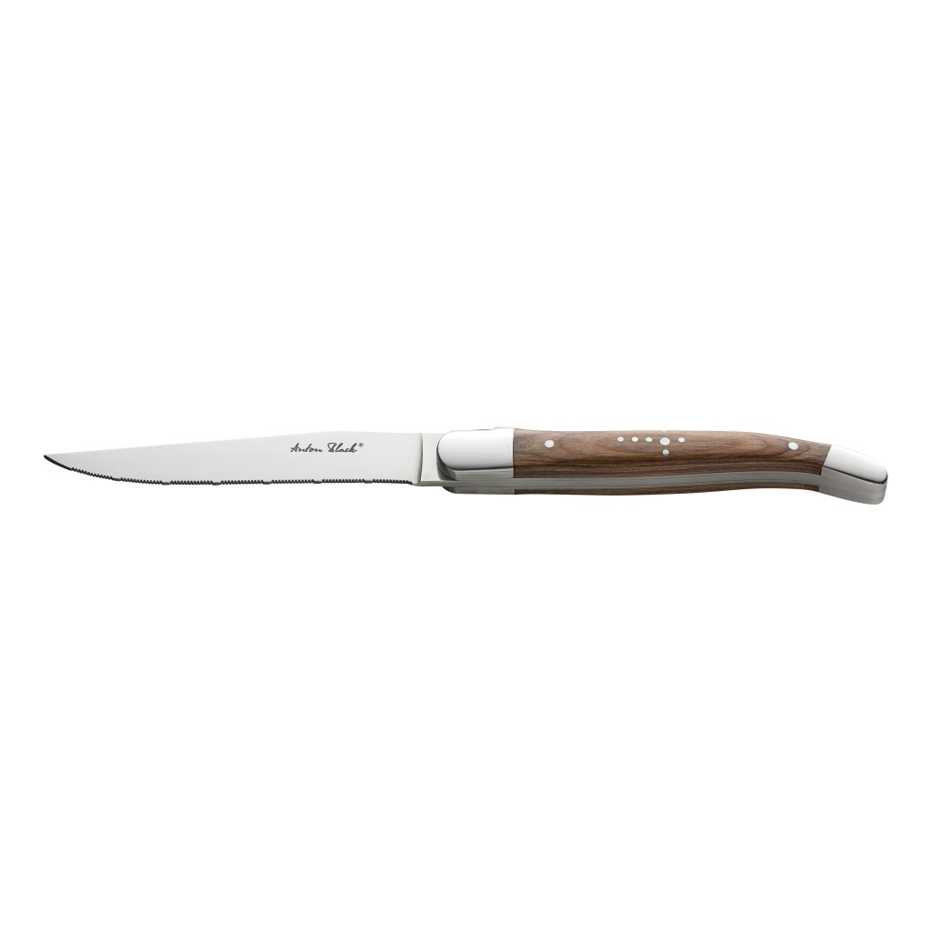 Utopia Laguiole Wood Handled Steak Knife - Serrated Edge