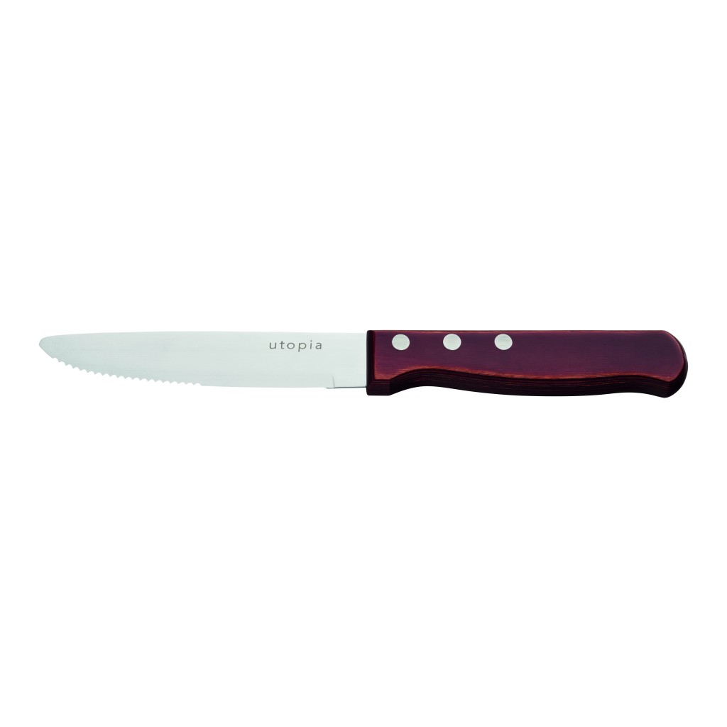 Utopia Jumbo Polywood 3 Stud Steak Knife