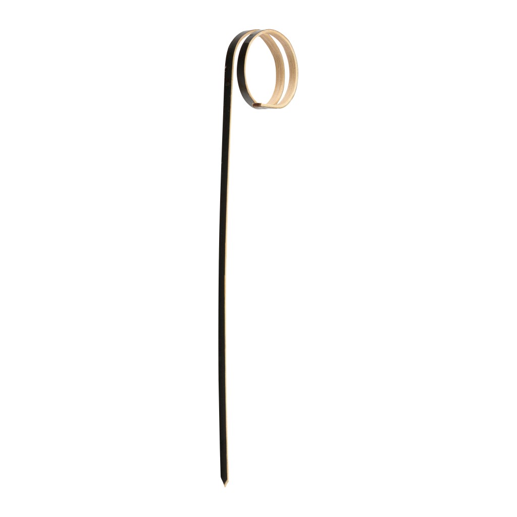 Utopia Bamboo Black Loop Skewer 4.75" (12cm)