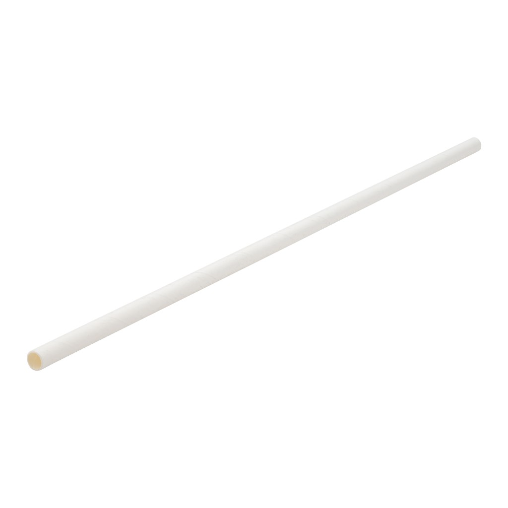 Utopia Paper Bottle White Straw 10.5" (26cm) Box of 250