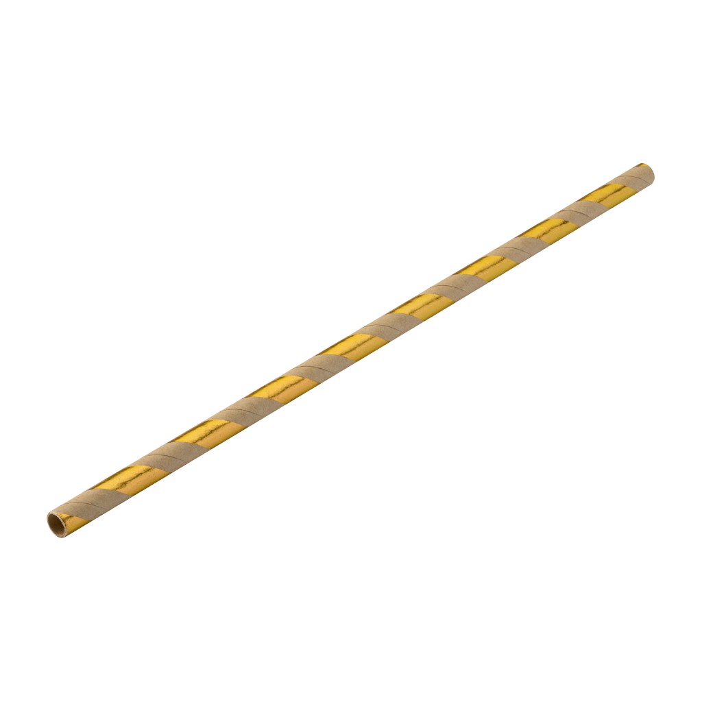 Utopia Paper Gold/Craft Straw 8" (20cm) Box of 250