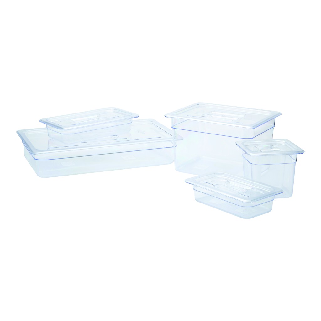 Utopia Polycarbonate 1/3GN Pan 10cm Deep clear