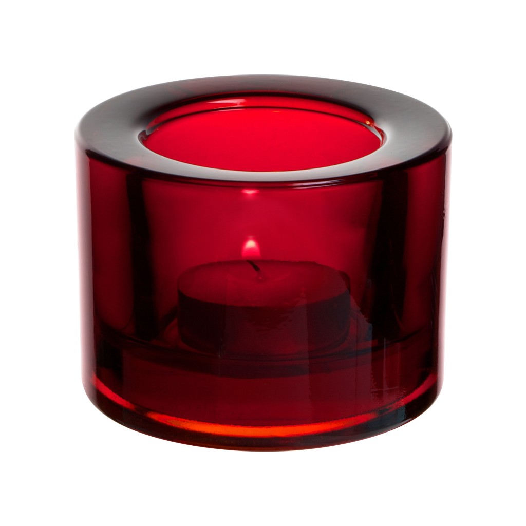 Utopia Chunky Tealight Holder - Red