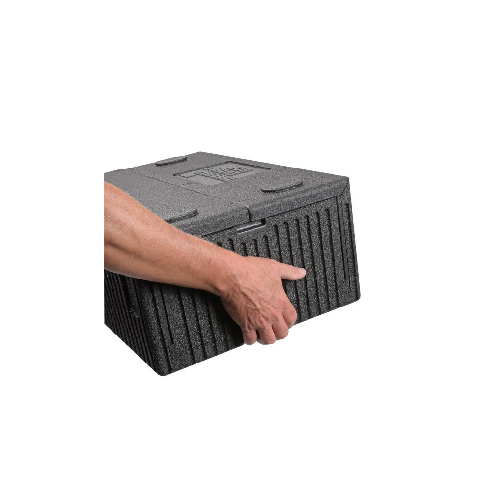 Thermo Future Box Faltbox GN 1/1, black / black 600x400 x100/230