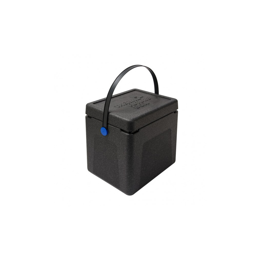 Thermo Future Box Nákupní box černý s modrými klipy, 430 x 340 x 395
