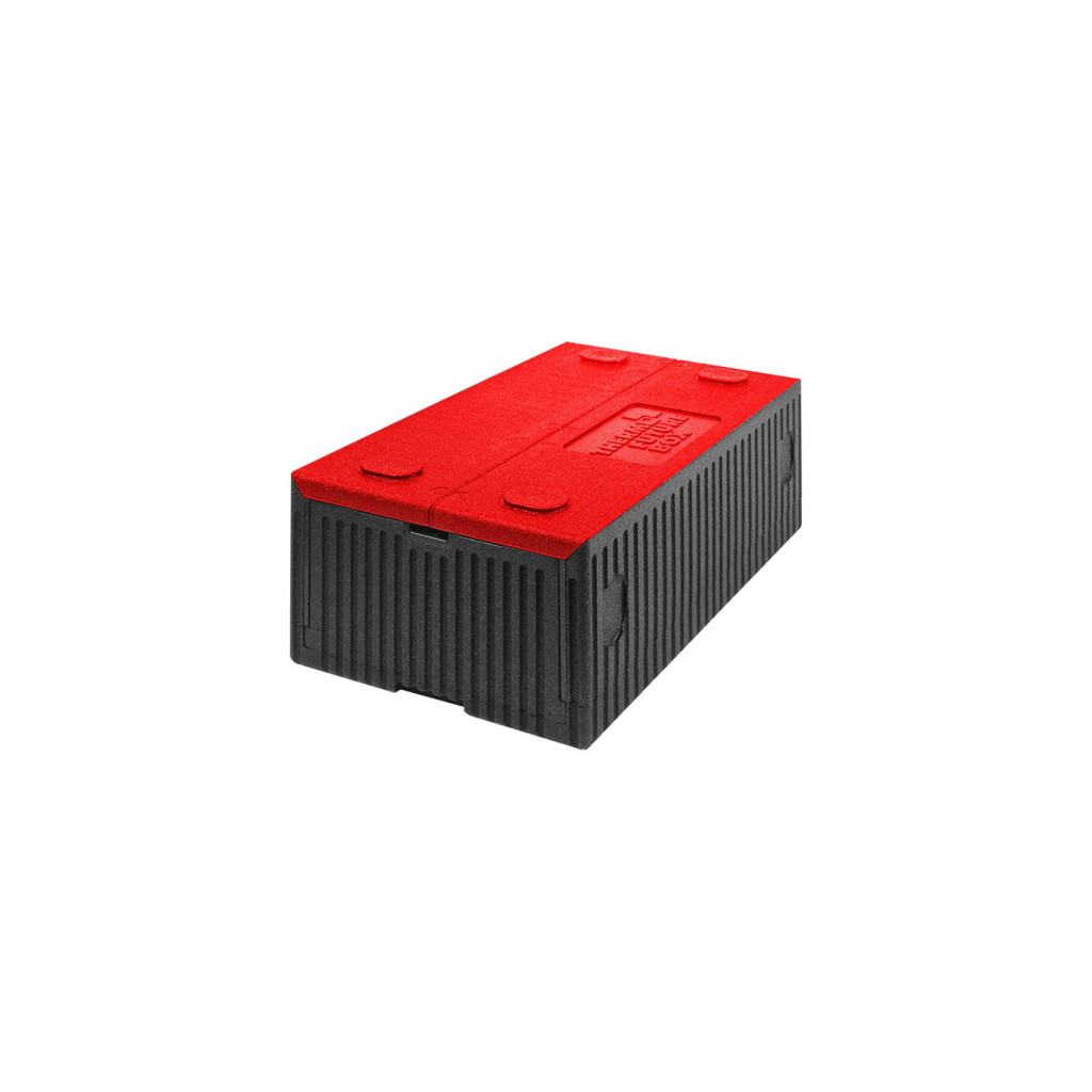 Thermo Future Box Faltbox GN 1/1, black / red 600x400 x100/230