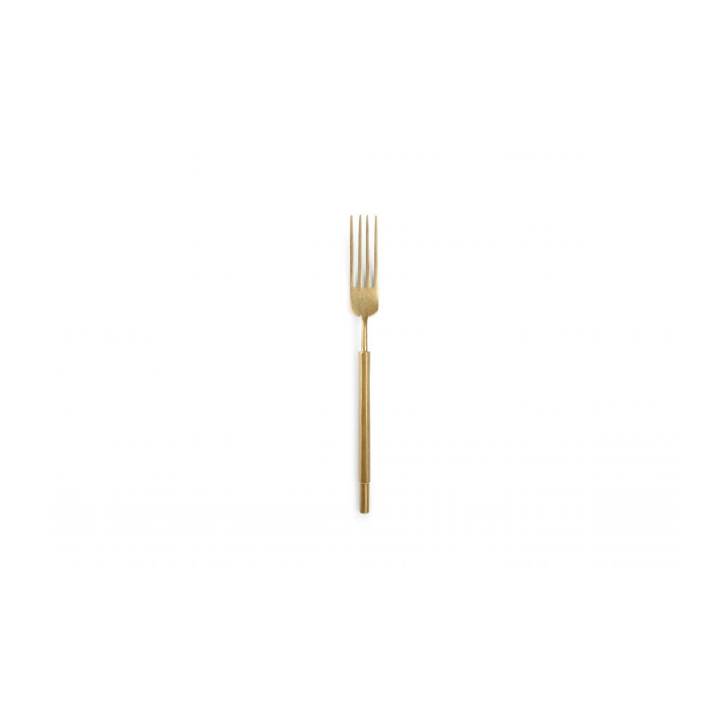 F2D Table fork matte gold Helix - set/7