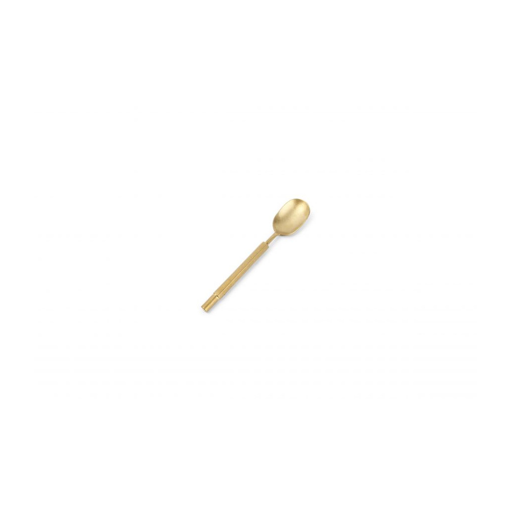 F2D Tea spoon matte gold Helix - set/7