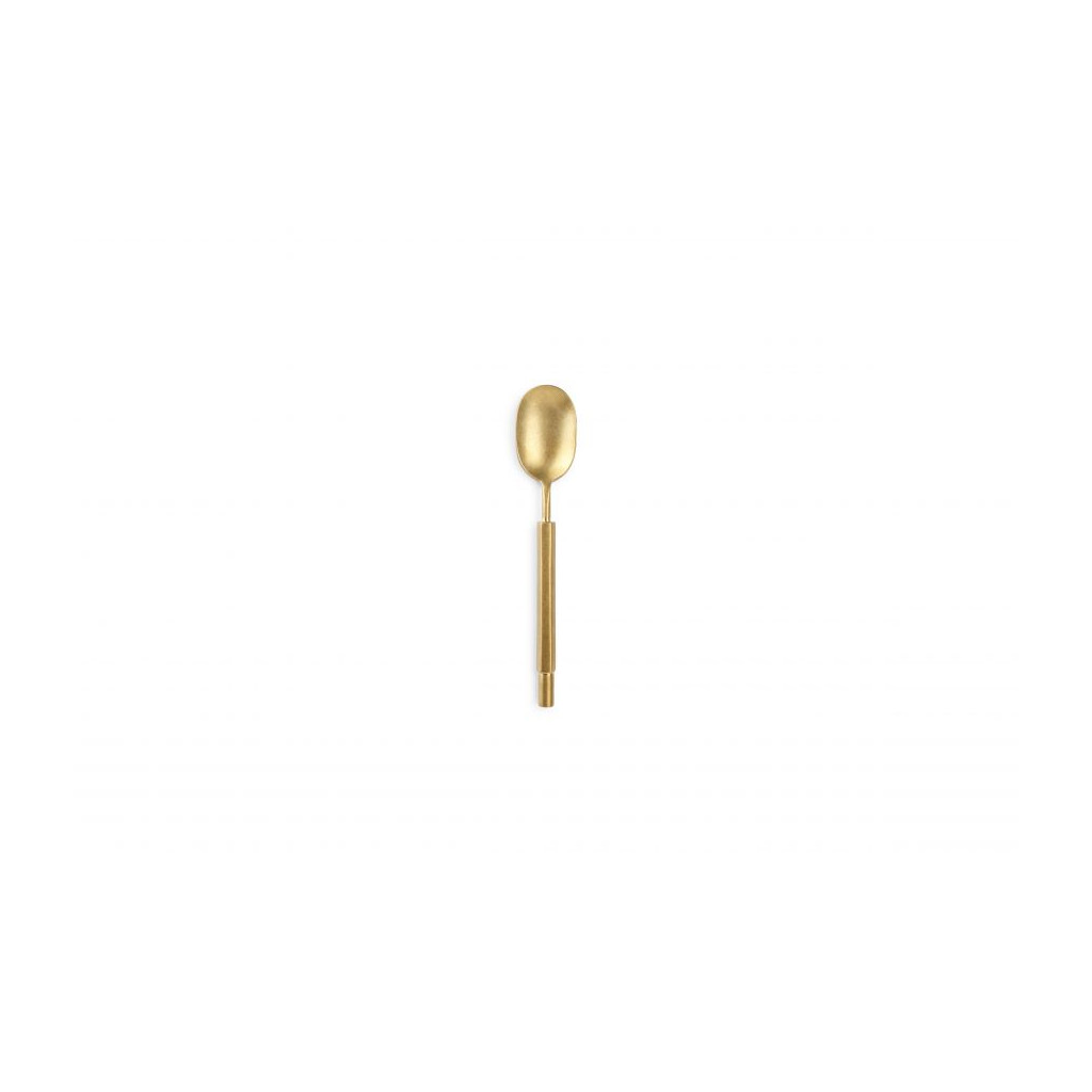 F2D Tea spoon matte gold Helix - set/7
