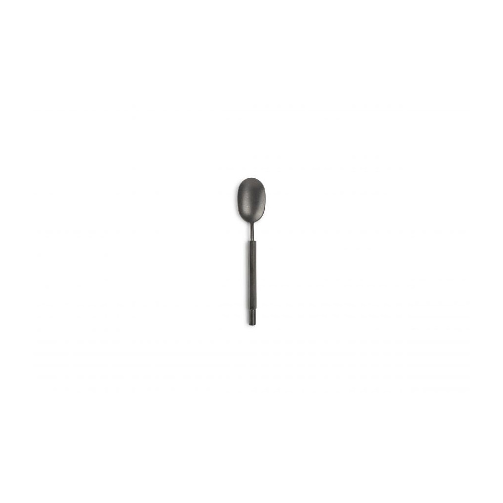 F2D Tea spoon matte black Helix - set/7