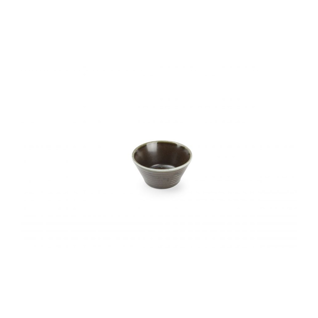 F2D Bowl 8xH4cm conical black Line