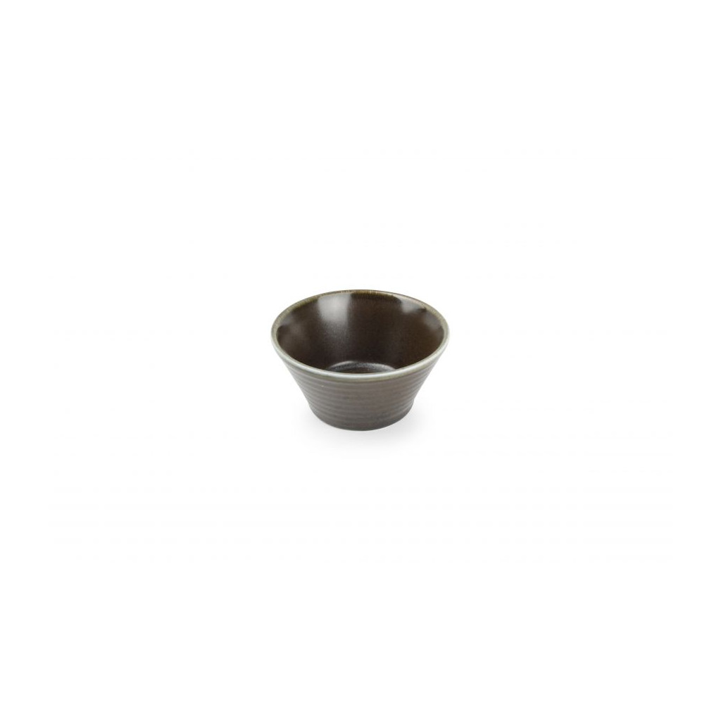 F2D Bowl 10xH5cm conical black Line