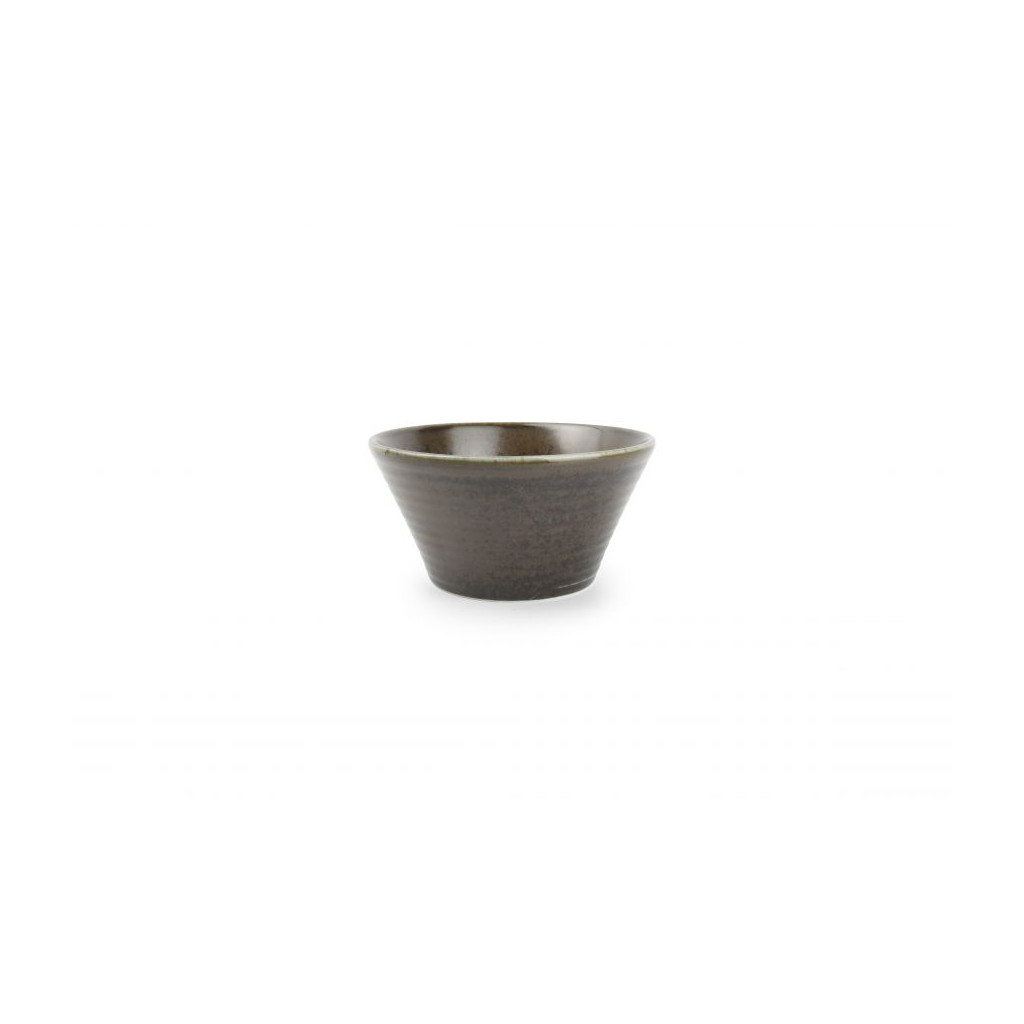 F2D Bowl 13xH6,5cm conical black Line