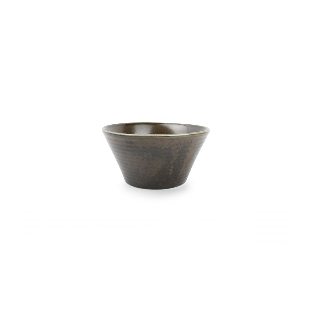 F2D Bowl 18xH9cm conical black Line