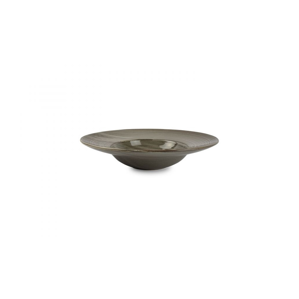 F2D Deep plate 28/16xH6cm grey Munduk