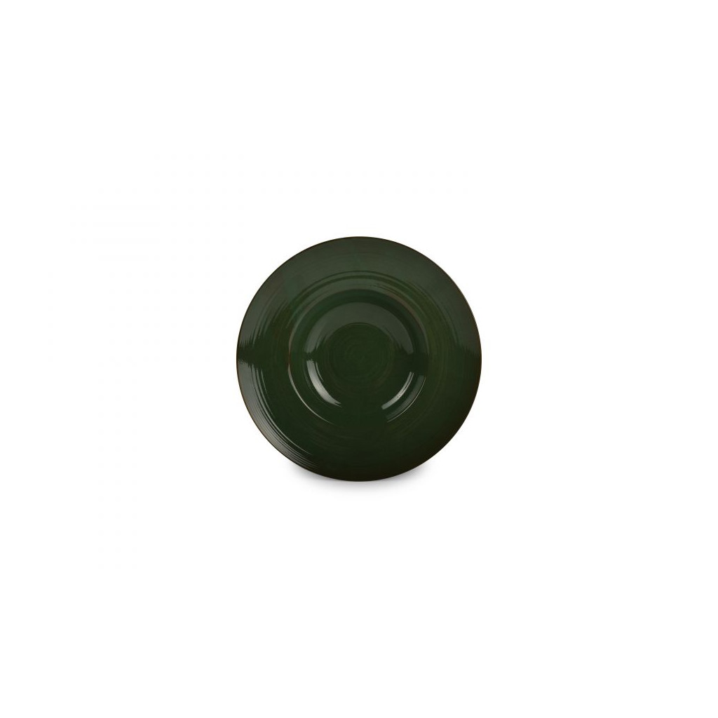 F2D Deep plate 28/16xH6cm green Munduk