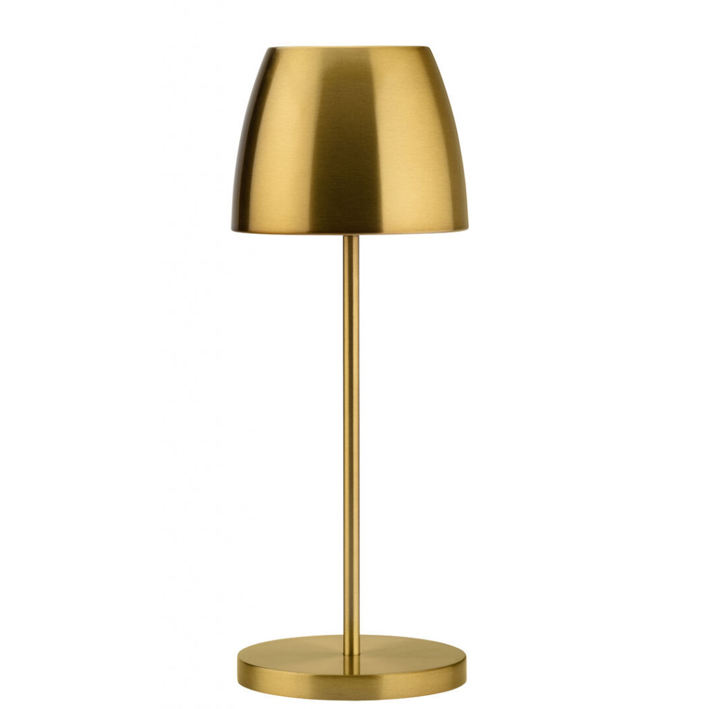 Utopia Montserrat LED Bezdrátová Lampička 30cm - Broušená Zlatá